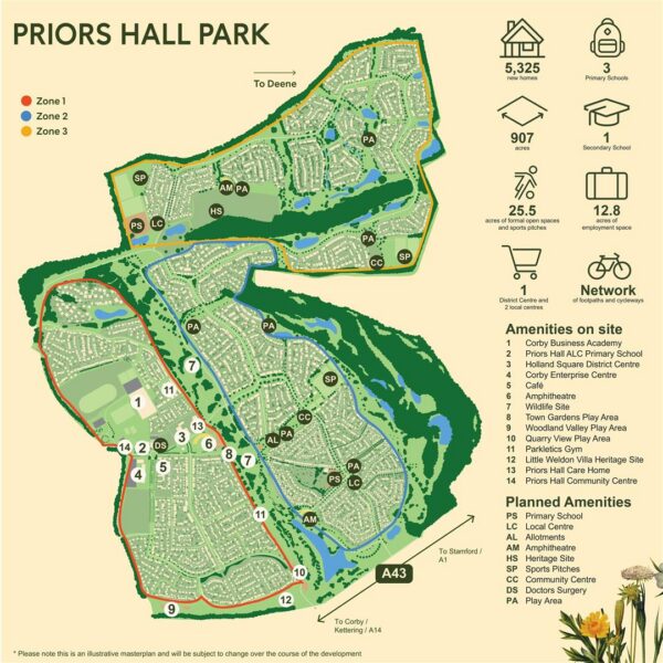 Tansy Road,, Priors Hall Park, Corby